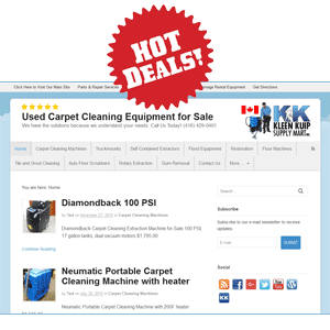 Looking for Used Carpet Cleaning Machines and Equipment?