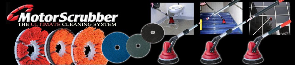 MotorScrubber M3 Floor Scrubber Bundle with Pad, Brush & Battery