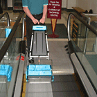 Cleaning Escalator Steps - Rotowash