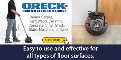 oreck orbiter floor cleaning machine