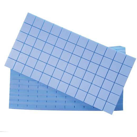 blue styrofoam blocks